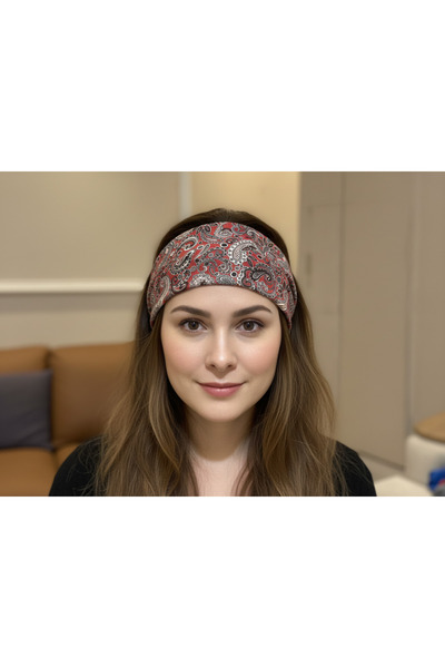 D&GSEWİNGSHOP DESENLİ BANDANA Arkası Lastikli