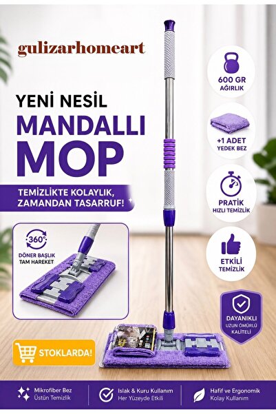 gulizarhomeart Sihirli Teleskobik mandallı Mop yeni Nesil PRATİK TEMİZLİK +1 ...
