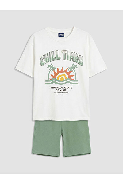 LC Waikiki Printed Boy's Suit