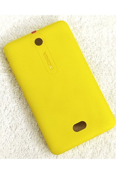 Nokia Asha 501 Orijinal Arka Pil Kapağı Sarı