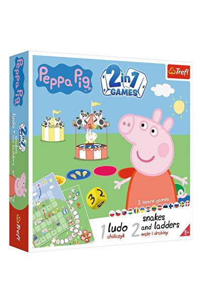NO BRAND PEPPA PIG 2 ÎN 1 LUDO ȘI ȘERPĂTORI ȘI SCĂRI