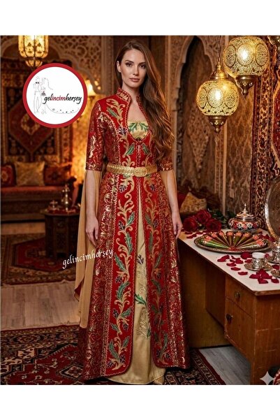 Gelincimherşey Osmanlı Model Elbiseli Kemerli Kaftan Bindallı