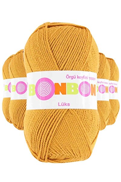 atastore2017 5 Pieces Luxury Booties Yarn Wool Mustard 98415