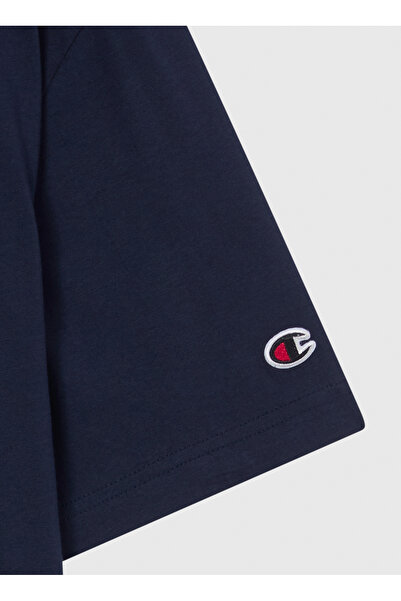 Champion 220273-BS501 SS Tee Lacivert Erkek T-Shirt