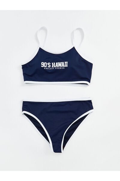 LC Waikiki Lacivert Hızlı Kuruyan Kız Çocuk Bikini