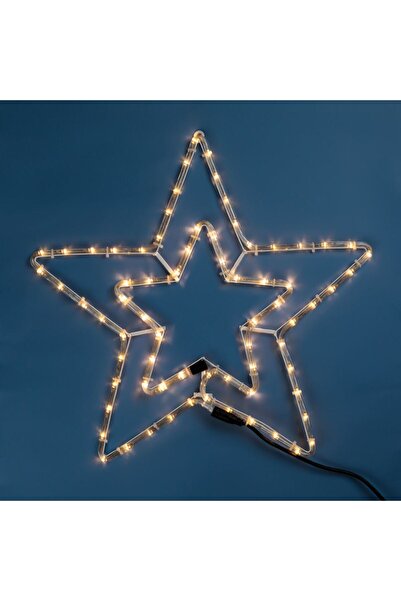 Zumzeria Stea Dublă cu Furtun Luminos LED 56x56cm - Alb Cald