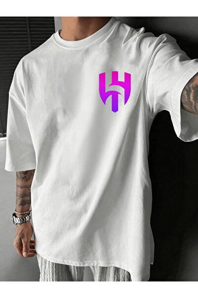 SAUDI Men and Women's 100% Cotton T-Shirt - Oversized Crew Neck Short Sleeve ...