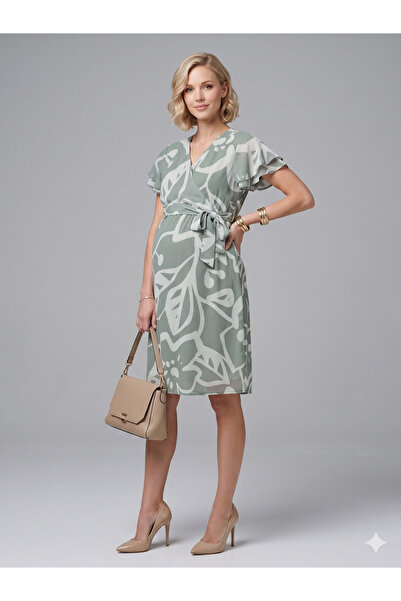Entarim Pregnant chiffon dress