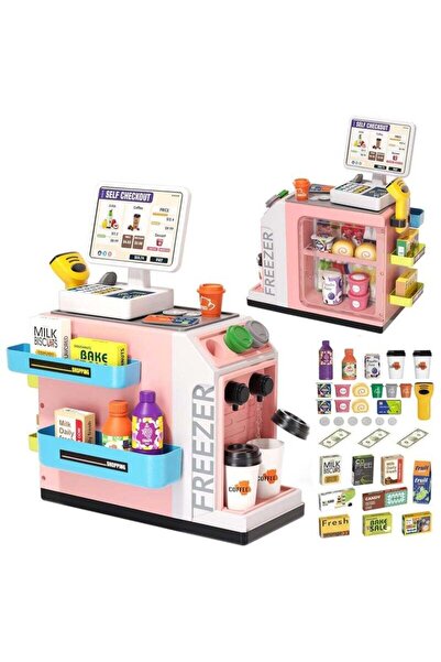 Arabest Pretend and Kitchen Playsets, Kids Cash Register Toy Set, 2-in-1 Mult...