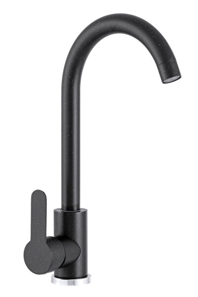 Granitan Prestige Kitchen Faucet, Brass, Rotating Spray, Black