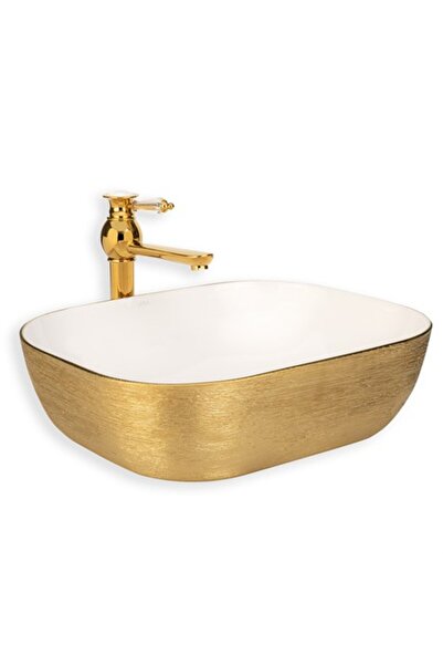LENA E-5003A Tezgah Üstü Porselen Lavabo