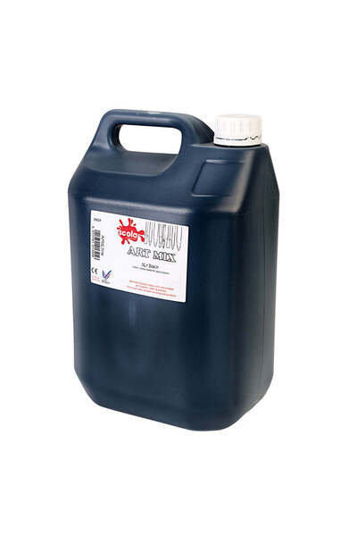 EDU EDUPLAN SCOLA ARTMIX -READY MIX TEMPERA PAINT 5 LTR BLACK