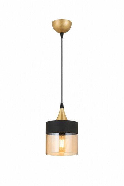 ESSLİGHT Nice Tekli Sarkıt Eskitme Bal Camlı Modern Antre Hol Avize