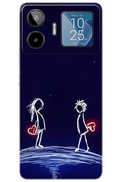 General Mobile GM 26 PRO 5G (G903) Uyumlu Kılıf Desen Baskılı Silikon Aşk Tas...