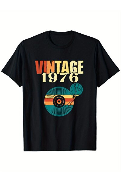 YIO YIO تي شيرت رجالي ريترو 1976 موتشرد بالموسيقى