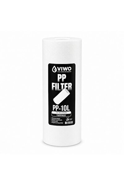 viwo Big Blue 10" BB10 Water Filter Cartridge, 10 Micron, Polypropylene, Cold...
