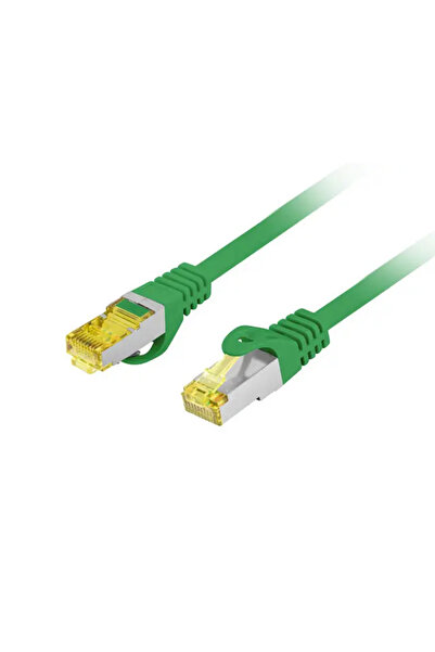 Lanberg Cablu patch Cat.6A S/FTP LSZH CU 2m Verde, testat Fluke