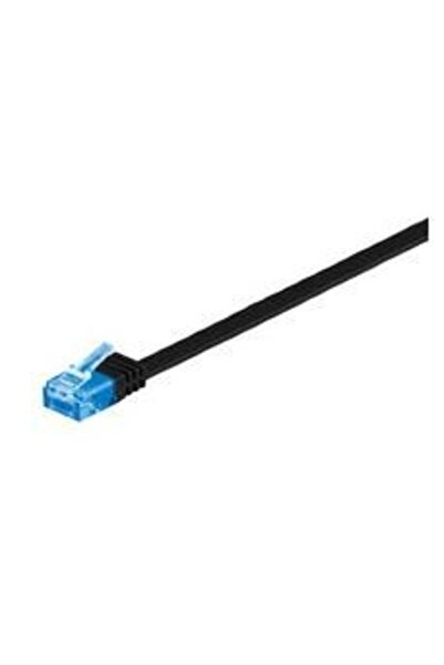 MicroConnect Cablu de rețea plat, neecranat, U/UTP CAT6A, negru, 3m, PVC, 4x2...