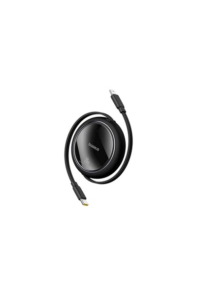 Baseus P10364501111-00 Free2Pull Makaralı Şarj Kablosu Usb-C-Lightning 20W 1M