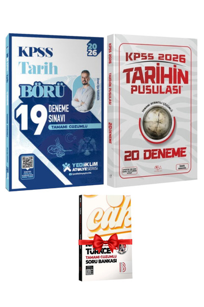 Yediiklim Yayınları Ahmet Uğur Karakuza 2026 KPSS Tarih Börü Deneme Çözümlü+İ...
