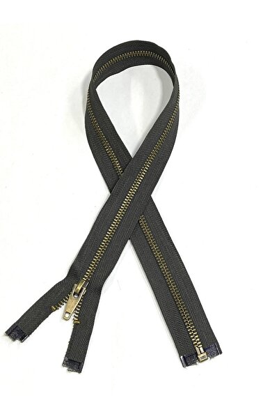 karantuhafiye Iron Tooth Coat Hanger Zipper / 60 cm / Smoked / Oxide Tooth