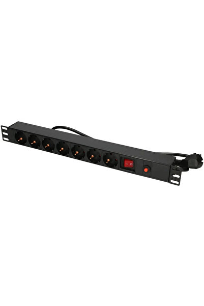 Extralink 19inch 1U 7 sockets EU PDU power strip