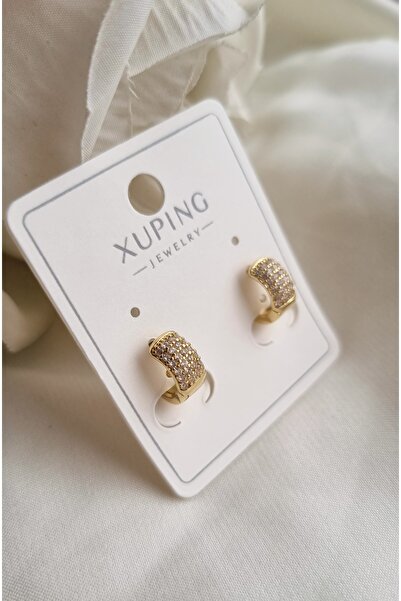 XUPING JEWELRY Xuping Paslanmaz Kararmaz Antialerjik Minimal Halka Çocuk Küpe...