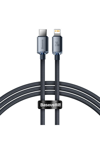 Baseus Crystal cable USB-C to Lightning, 20W, PD, 1.2m (black)