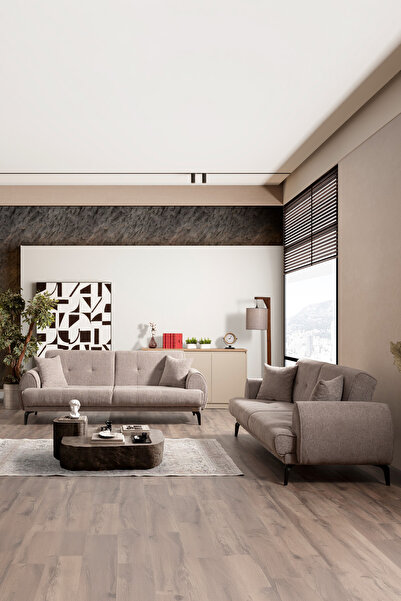 İYENA HOME LİVİNG Arora 3+3 Çekyatlı Koltuk Takımı