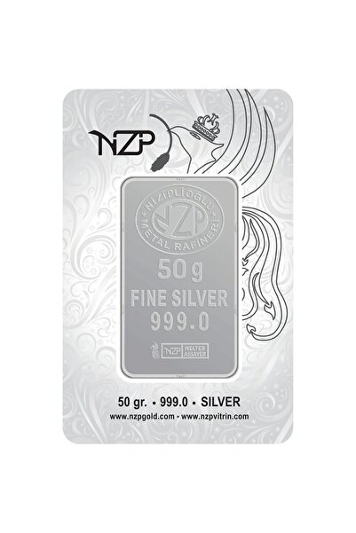 NZP Gold Nizip Külçe Gümüş 50GR