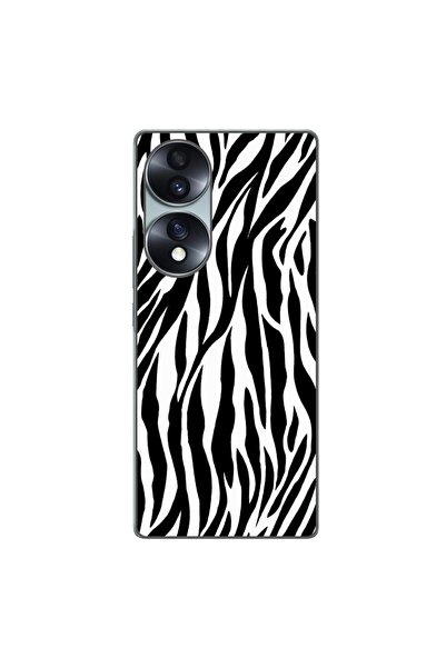 OEM Husa compatibila cu Honor 70 Silicon Gel Tpu Model Animal Print Zebra Pat...