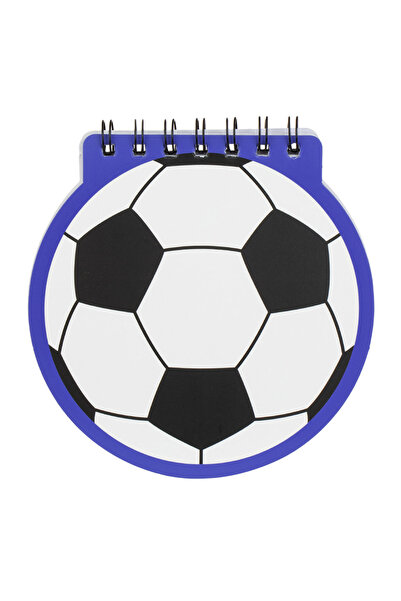 Zumzeria Blocnotes spiralat Fotbal Alb Albastru Negru 14.5x15cm - 60F