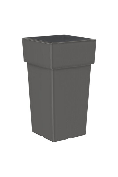 Zumzeria Matte Gray Plastic Square Pot 26L