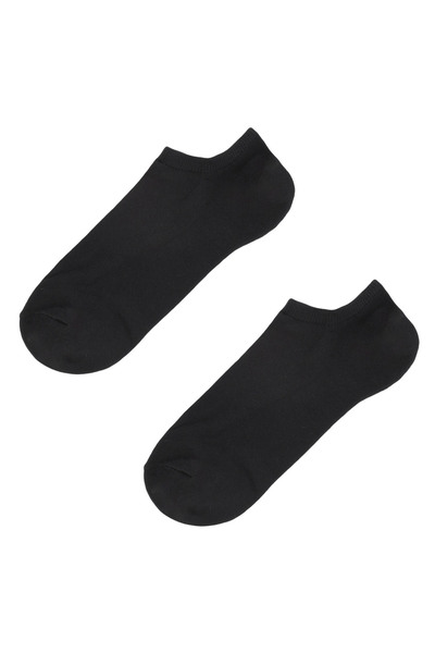 Zumzeria Black Short Socks Made from Recycled Cotton for Men - 10 pairs