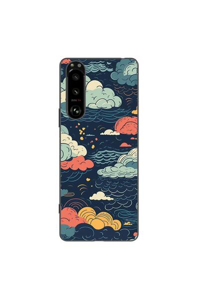 OEM Husa compatibila cu Sony Xperia 5 III Silicon Gel Tpu Model Mystic Night Sky