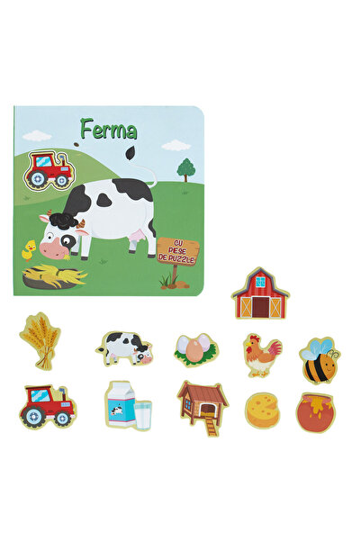 OEM Carte puzzle cu animale de fermă