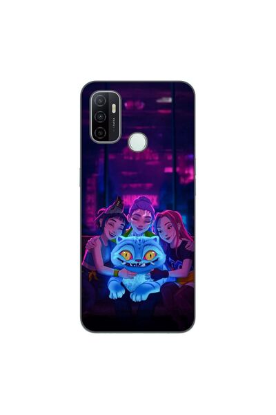 OEM Husa compatibila cu Oppo A53 Silicon Gel Tpu Model KPop Demon Hunters Hap...