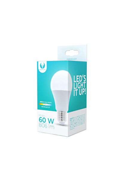 FOREVER LİGHT Λάμπα LED 10 W 109 χιλ. για ντουί E27 και σχήμα A60 Ψυχρό Λευκό...