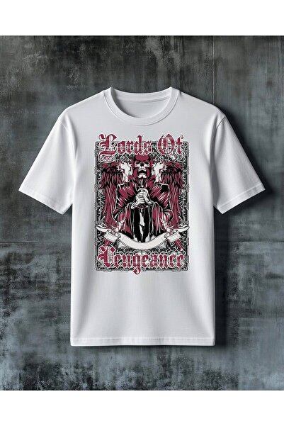 COMVİCHO Metal Kafatasi Kafa Printed Oversize T-Shirt