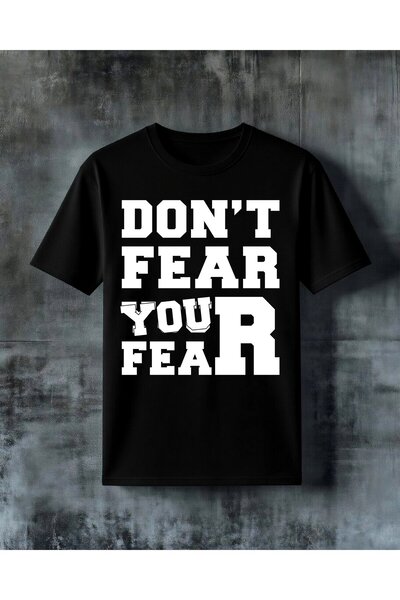 COMVİCHO Don'T Be Afraid, You Are Motivation. Printed Oversize T-Shirt.