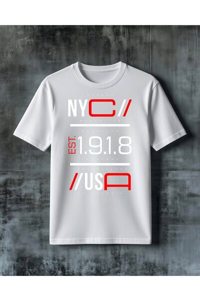 COMVİCHO Esli Logo Printed Oversize T-Shirt