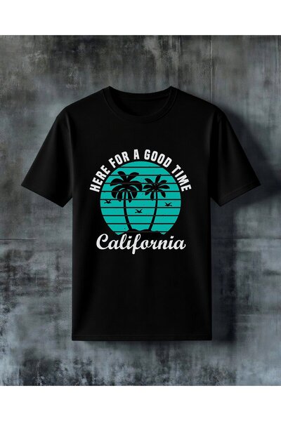 COMVİCHO Life for Good California Printed Oversize T-Shirt