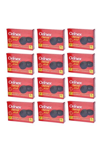 Orinex درزن (دُرزن) | |   فحم دائري سريع الاشتعال متوسط الحجم - 50 قرص (12 عبوة)