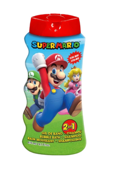 Disney Gel de dus si sampon 2 in 1, Super Mario, 475 ml