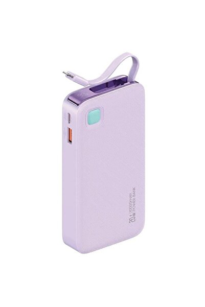 Usams Powerbank cu cablu retractabil Lightning 10000 mAh PD 20W Încărcare rap...