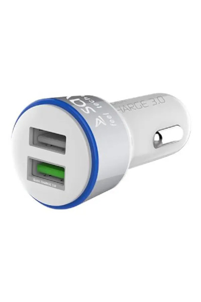 Savio Încărcător de baterii SA-06 2x USB-A 3 A (SA-06/W)