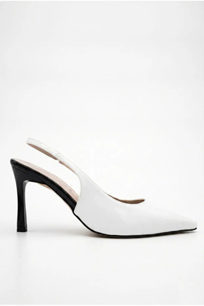 Redoxy Women's Special Design Thin Heeled Double Color Stiletto Pointed Toe H...
