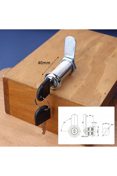 Choice A7 Cabinet Door Lock Desk Cabinet Lock Metal Alloy Cylinder With 2 Key...