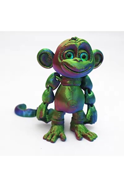 Choice 10cm Color 3D Printing Monkey Crafts Figure Multi- Movable Funny Abstr...