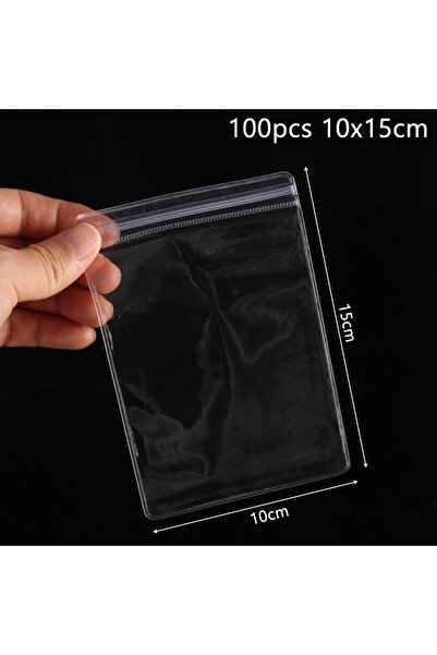 choice2 100pcs 10x15cm 100Pcs New PVC Plastic Self Sealing Bag Dustproof Tran...